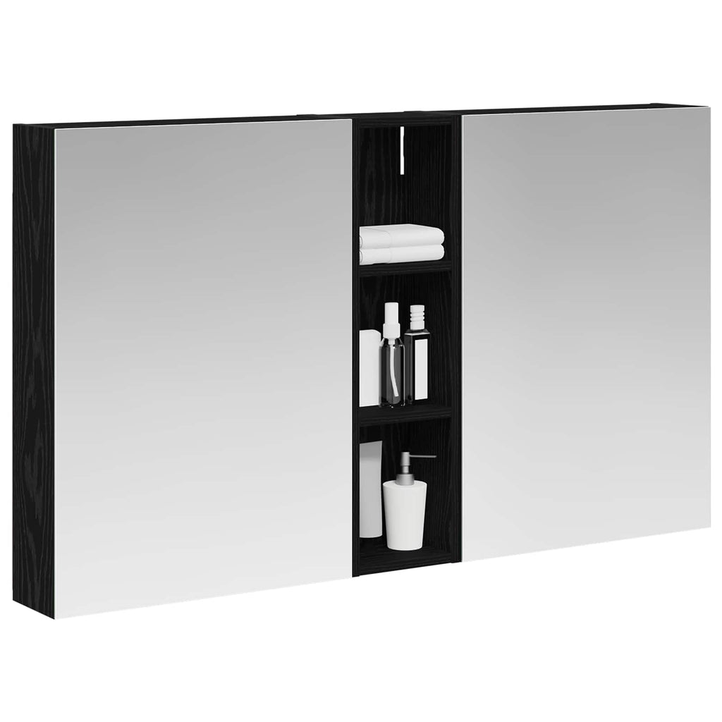 Badezimmerschrank-Set 3 pcs 120 x 14,5 x 70 cm Holzwerkstoff