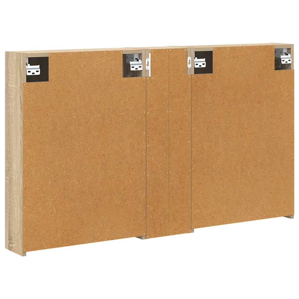 Badezimmerschrank-Set 3 pcs 120 x 14,5 x 70 cm Holzwerkstoff