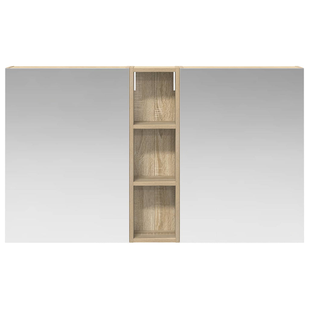 Badezimmerschrank-Set 3 pcs 120 x 14,5 x 70 cm Holzwerkstoff