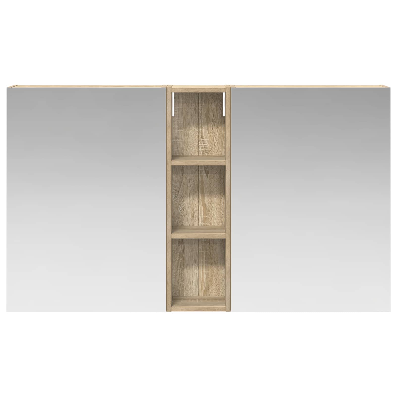 Badezimmerschrank-Set 3 pcs 120 x 14,5 x 70 cm Holzwerkstoff