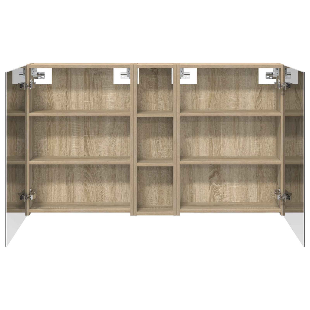 Badezimmerschrank-Set 3 pcs 120 x 14,5 x 70 cm Holzwerkstoff