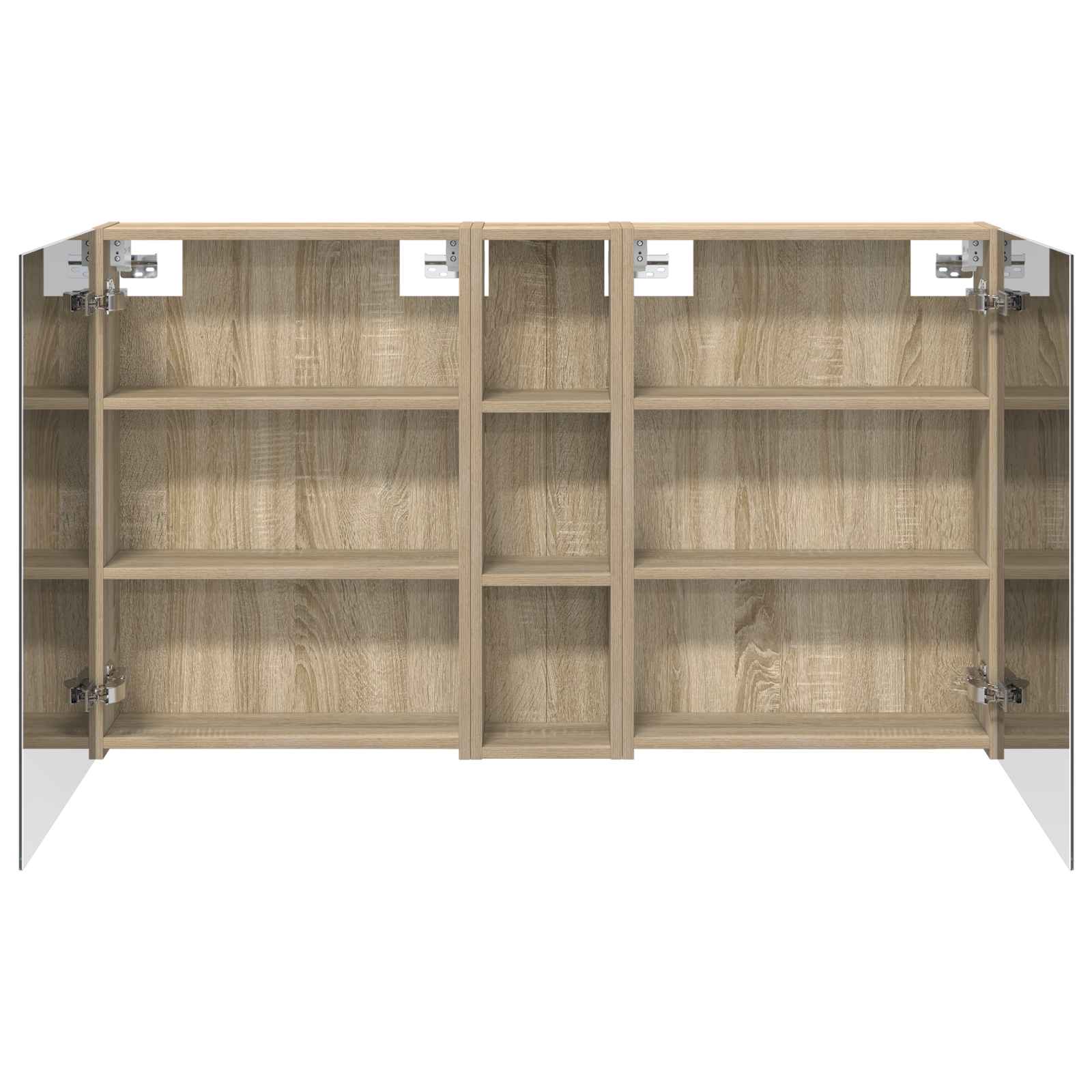Badezimmerschrank-Set 3 pcs 120 x 14,5 x 70 cm Holzwerkstoff