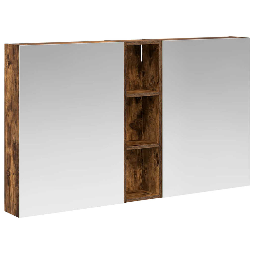 Badezimmerschrank-Set 3 pcs 120 x 14,5 x 70 cm Holzwerkstoff