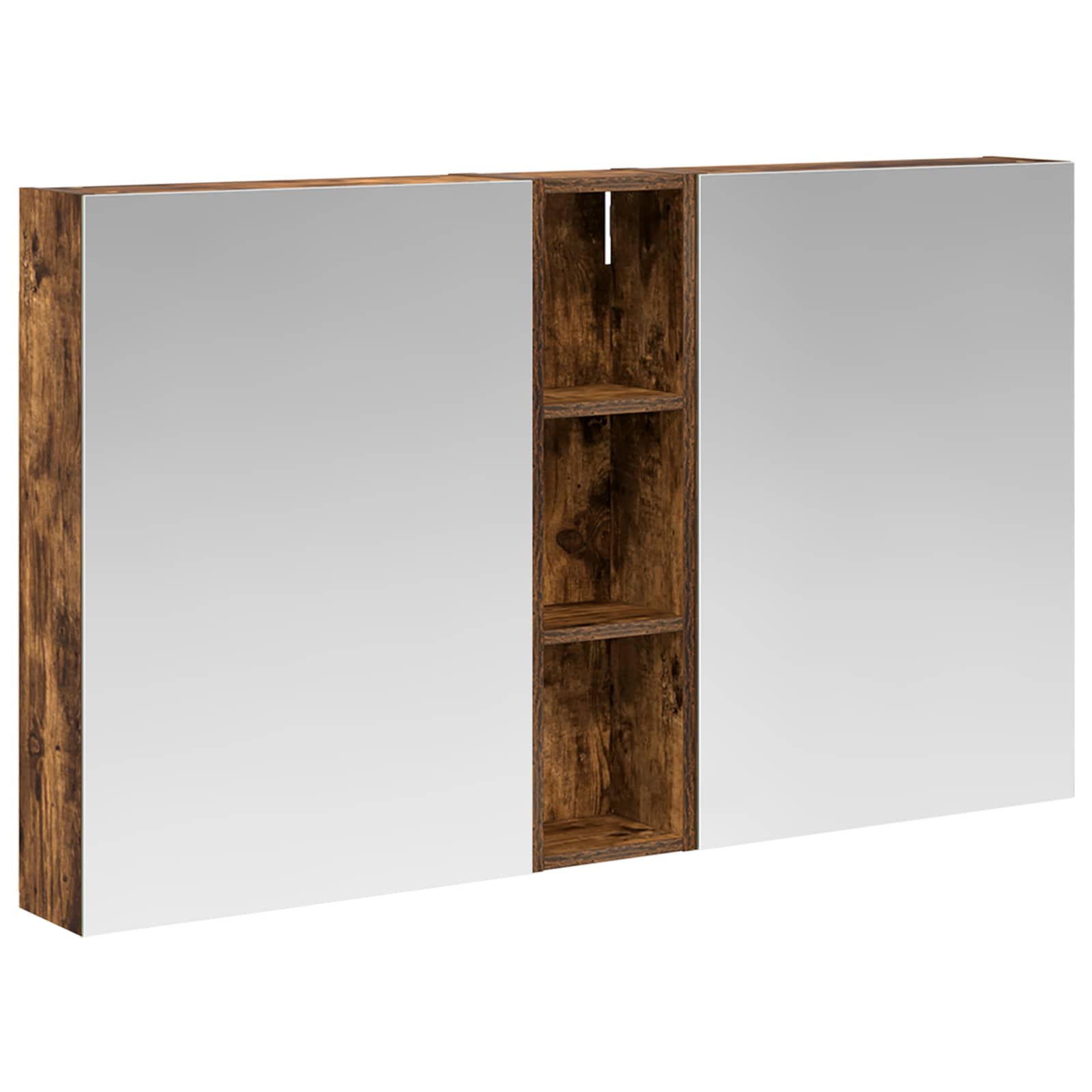 Badezimmerschrank-Set 3 pcs 120 x 14,5 x 70 cm Holzwerkstoff
