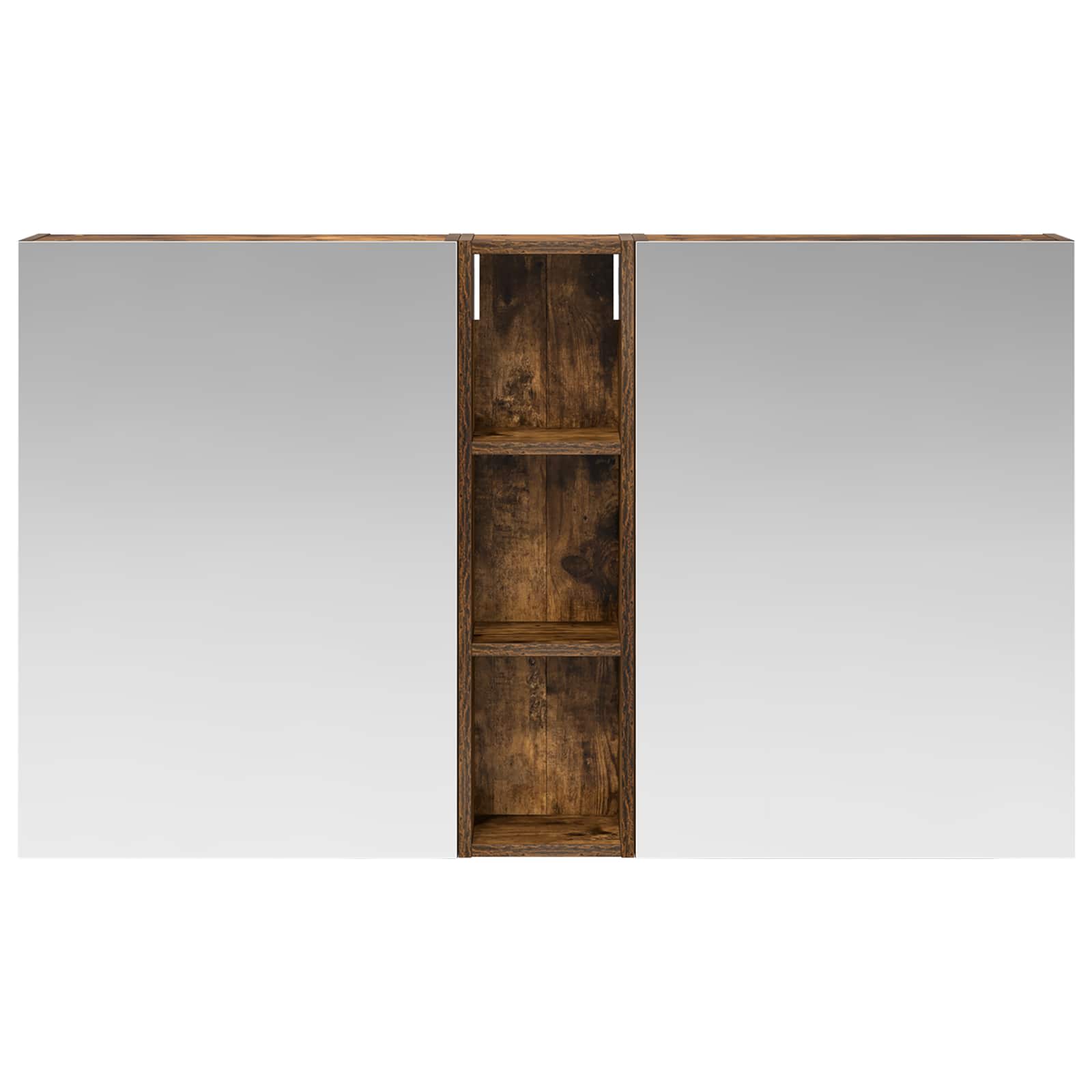 Badezimmerschrank-Set 3 pcs 120 x 14,5 x 70 cm Holzwerkstoff