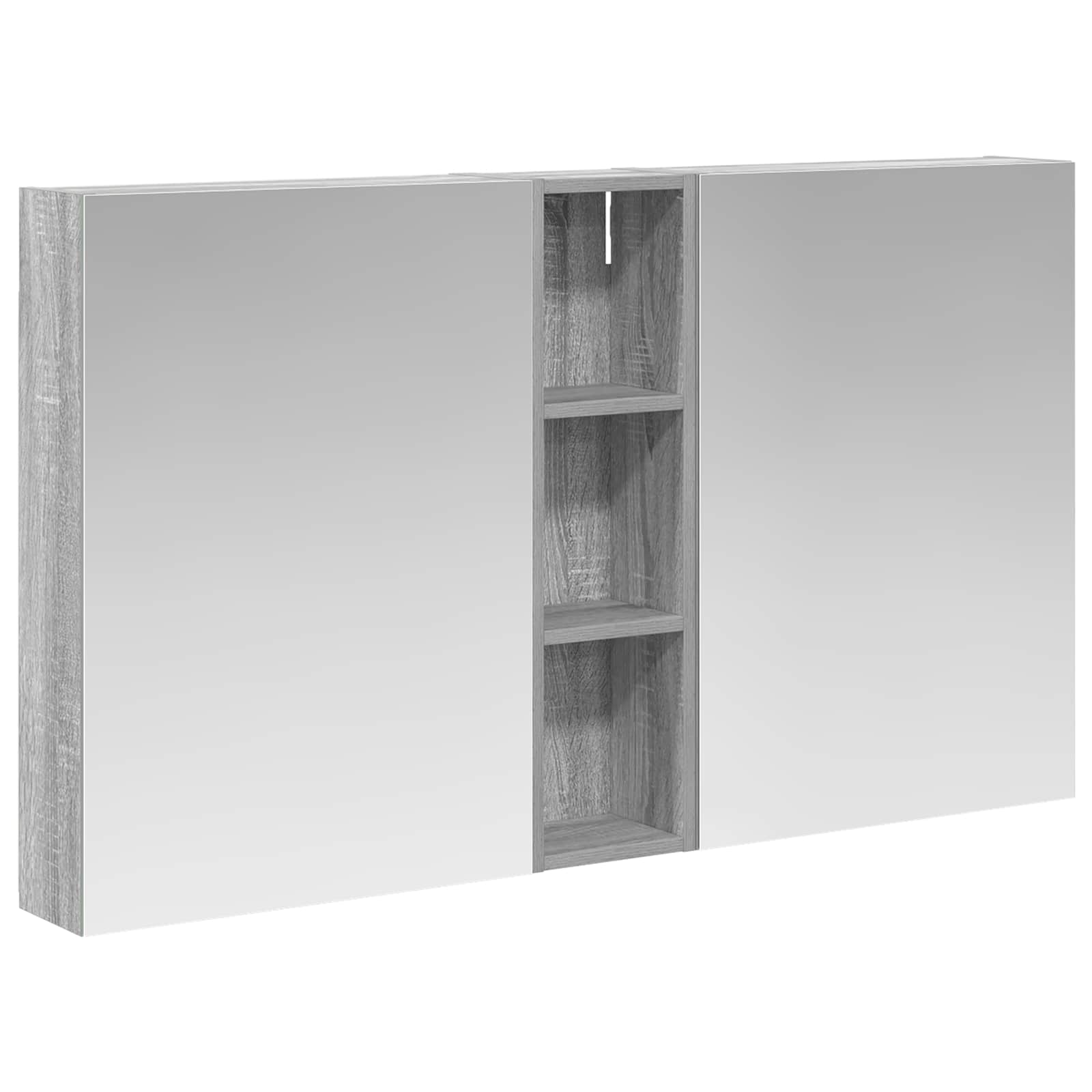 Badezimmerschrank-Set 3 pcs 120 x 14,5 x 70 cm Holzwerkstoff