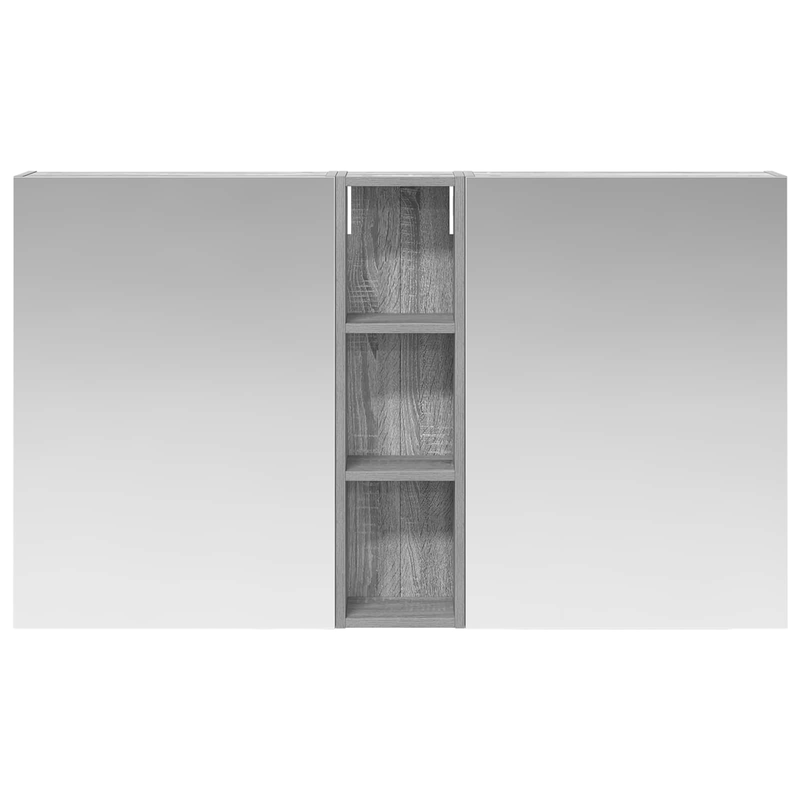 Badezimmerschrank-Set 3 pcs 120 x 14,5 x 70 cm Holzwerkstoff