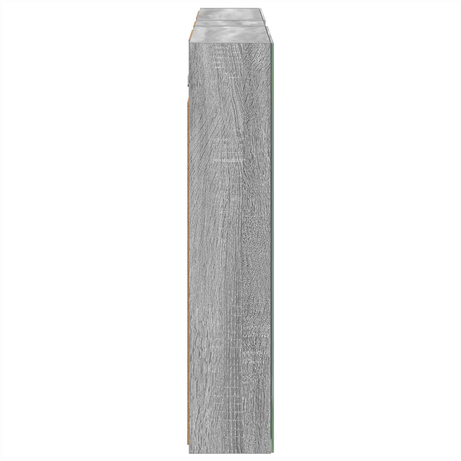 Badezimmerschrank-Set 3 pcs 120 x 14,5 x 70 cm Holzwerkstoff