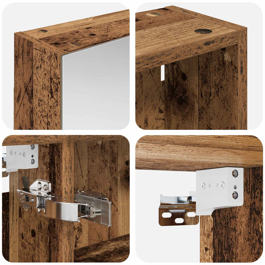 Badezimmerschrank-Set 3 pcs 120 x 14,5 x 70 cm Holzwerkstoff