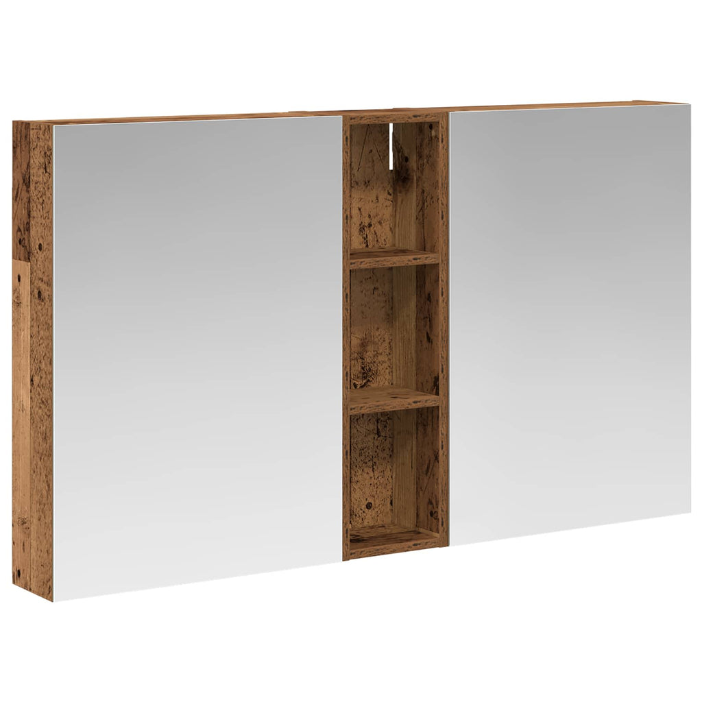 Badezimmerschrank-Set 3 pcs 120 x 14,5 x 70 cm Holzwerkstoff