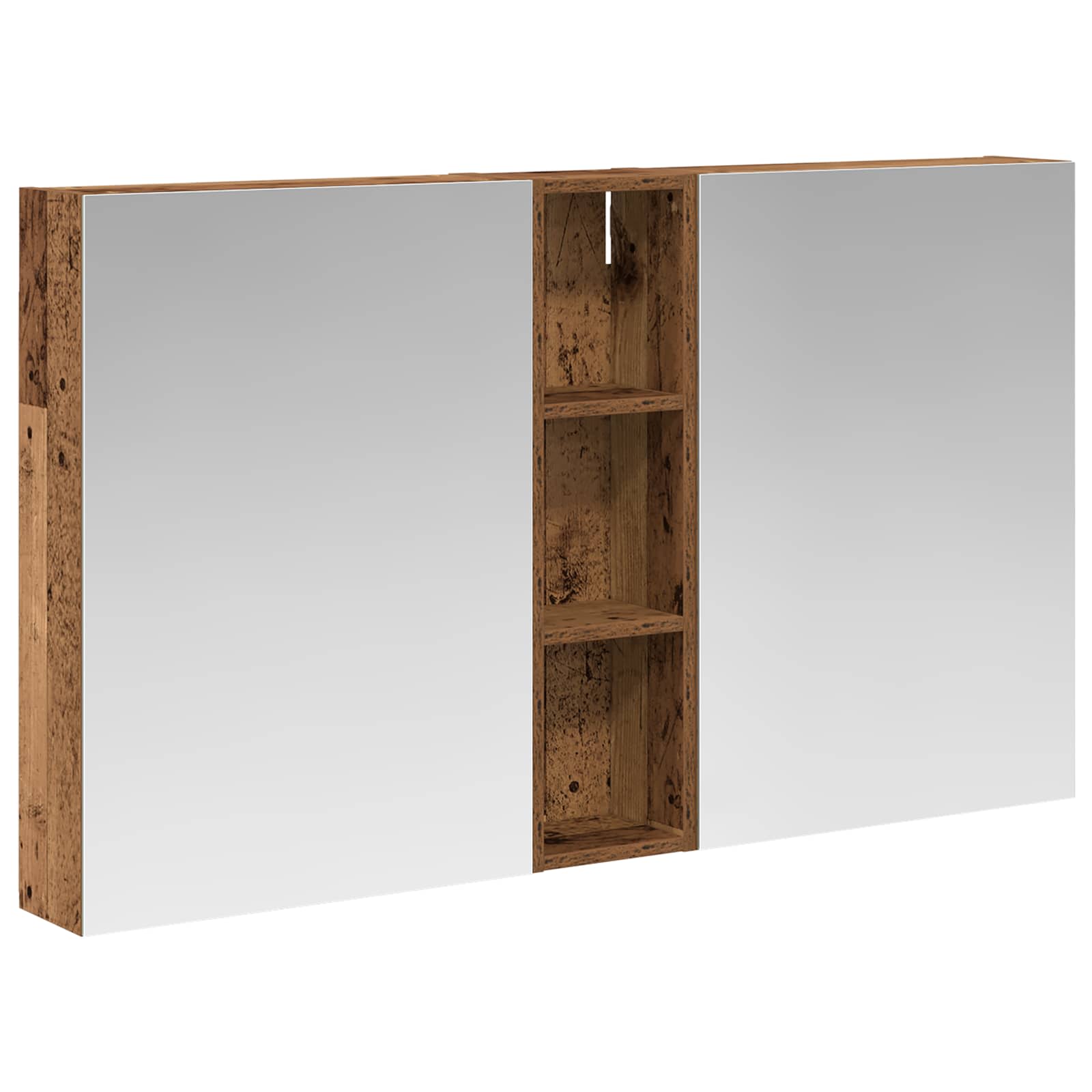 Badezimmerschrank-Set 3 pcs 120 x 14,5 x 70 cm Holzwerkstoff
