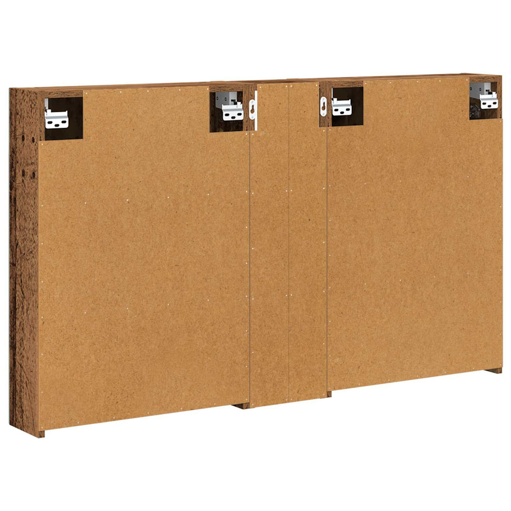 Badezimmerschrank-Set 3 pcs 120 x 14,5 x 70 cm Holzwerkstoff