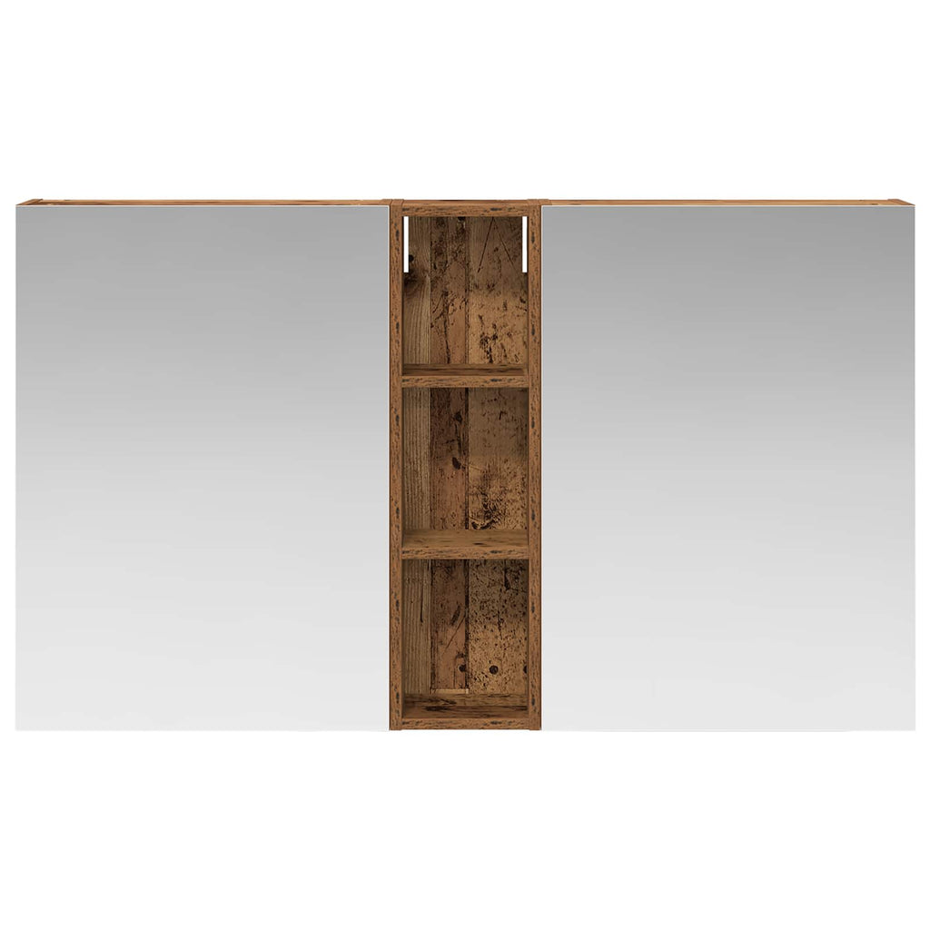 Badezimmerschrank-Set 3 pcs 120 x 14,5 x 70 cm Holzwerkstoff