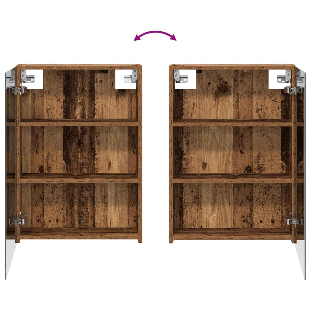 Badezimmerschrank-Set 3 pcs 120 x 14,5 x 70 cm Holzwerkstoff