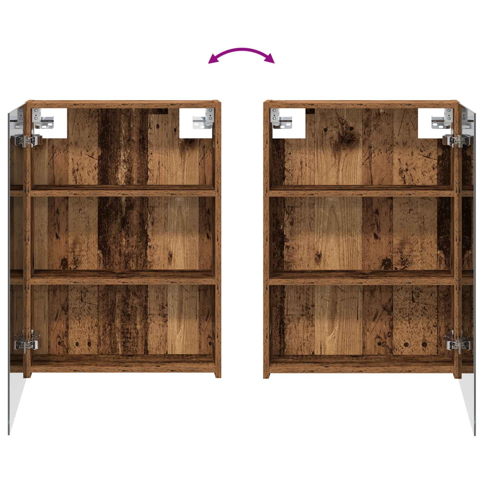 Badezimmerschrank-Set 3 pcs 120 x 14,5 x 70 cm Holzwerkstoff