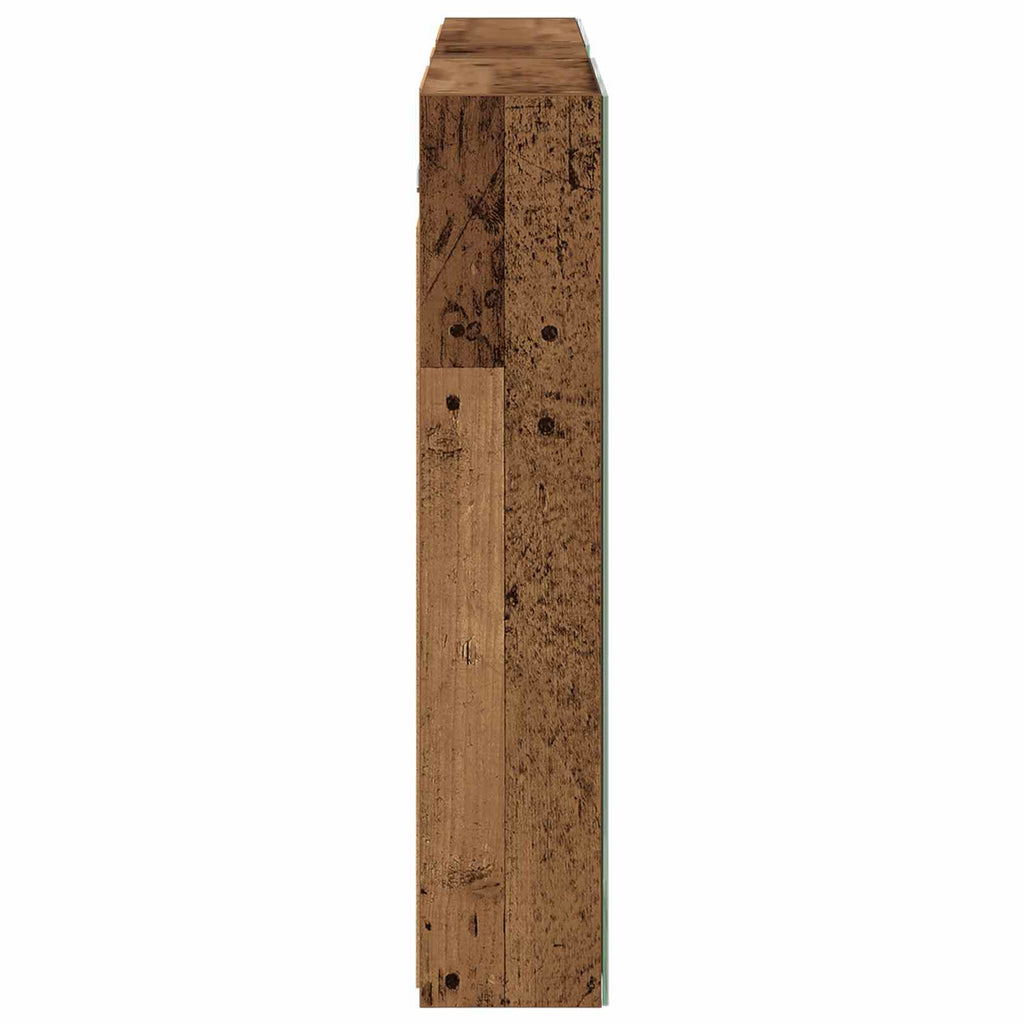 Badezimmerschrank-Set 3 pcs 120 x 14,5 x 70 cm Holzwerkstoff