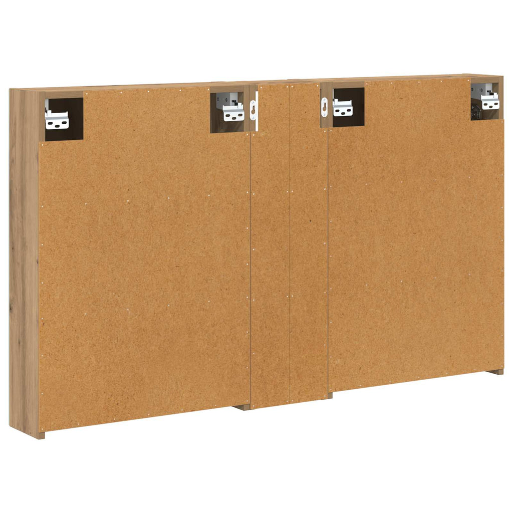 Badezimmerschrank-Set 3 pcs 120 x 14,5 x 70 cm Holzwerkstoff