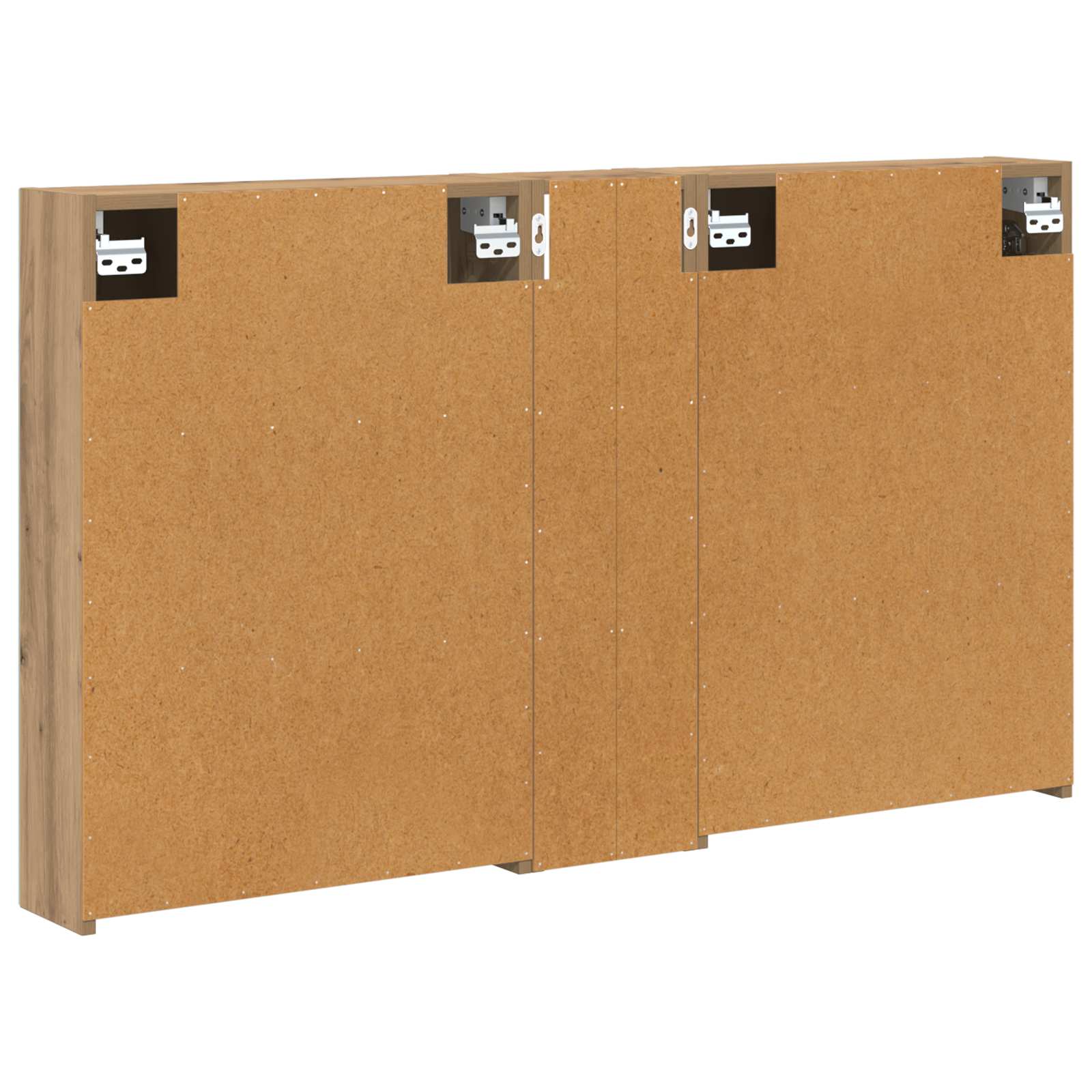 Badezimmerschrank-Set 3 pcs 120 x 14,5 x 70 cm Holzwerkstoff