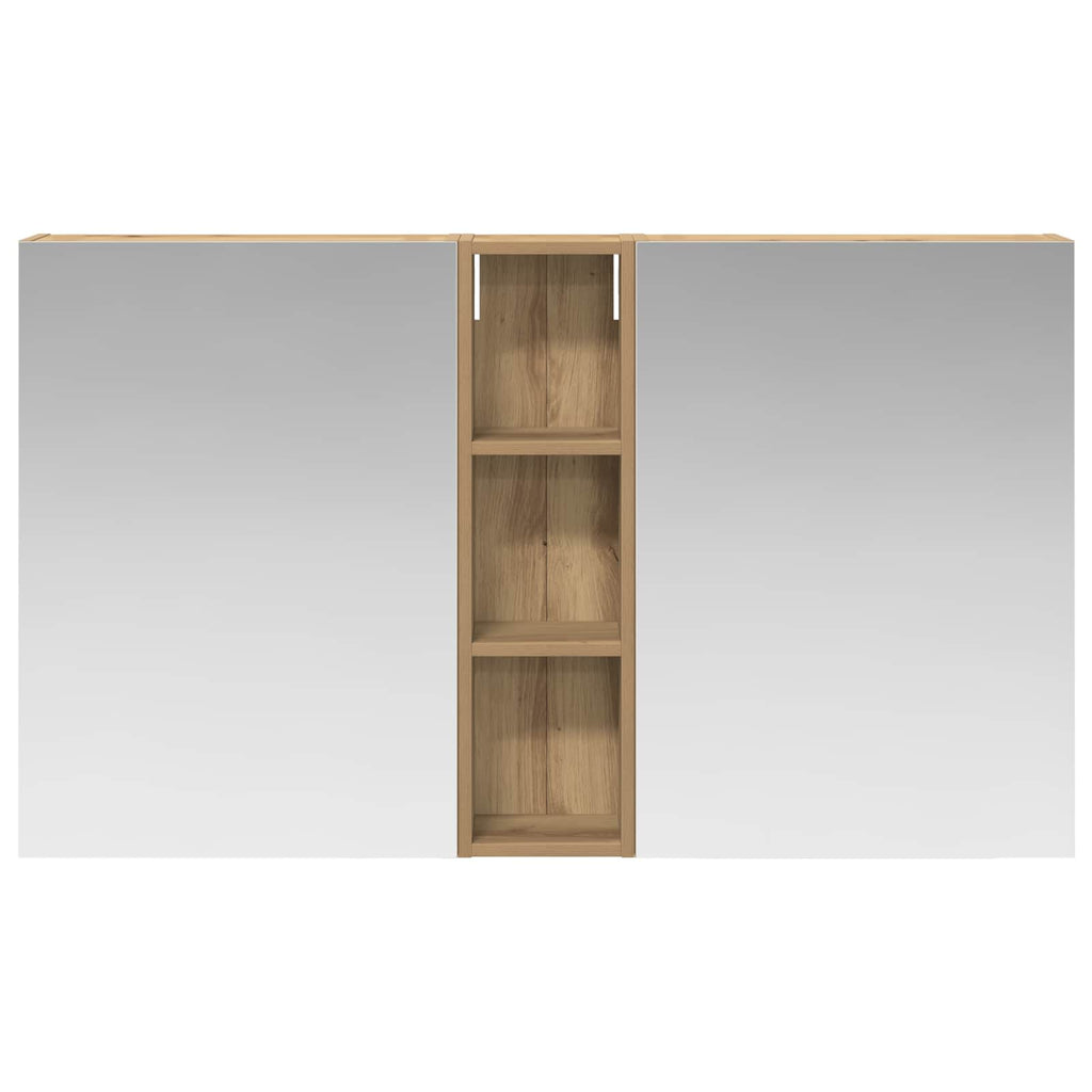 Badezimmerschrank-Set 3 pcs 120 x 14,5 x 70 cm Holzwerkstoff