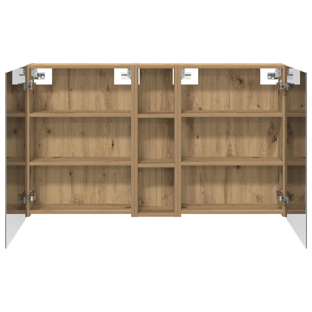 Badezimmerschrank-Set 3 pcs 120 x 14,5 x 70 cm Holzwerkstoff