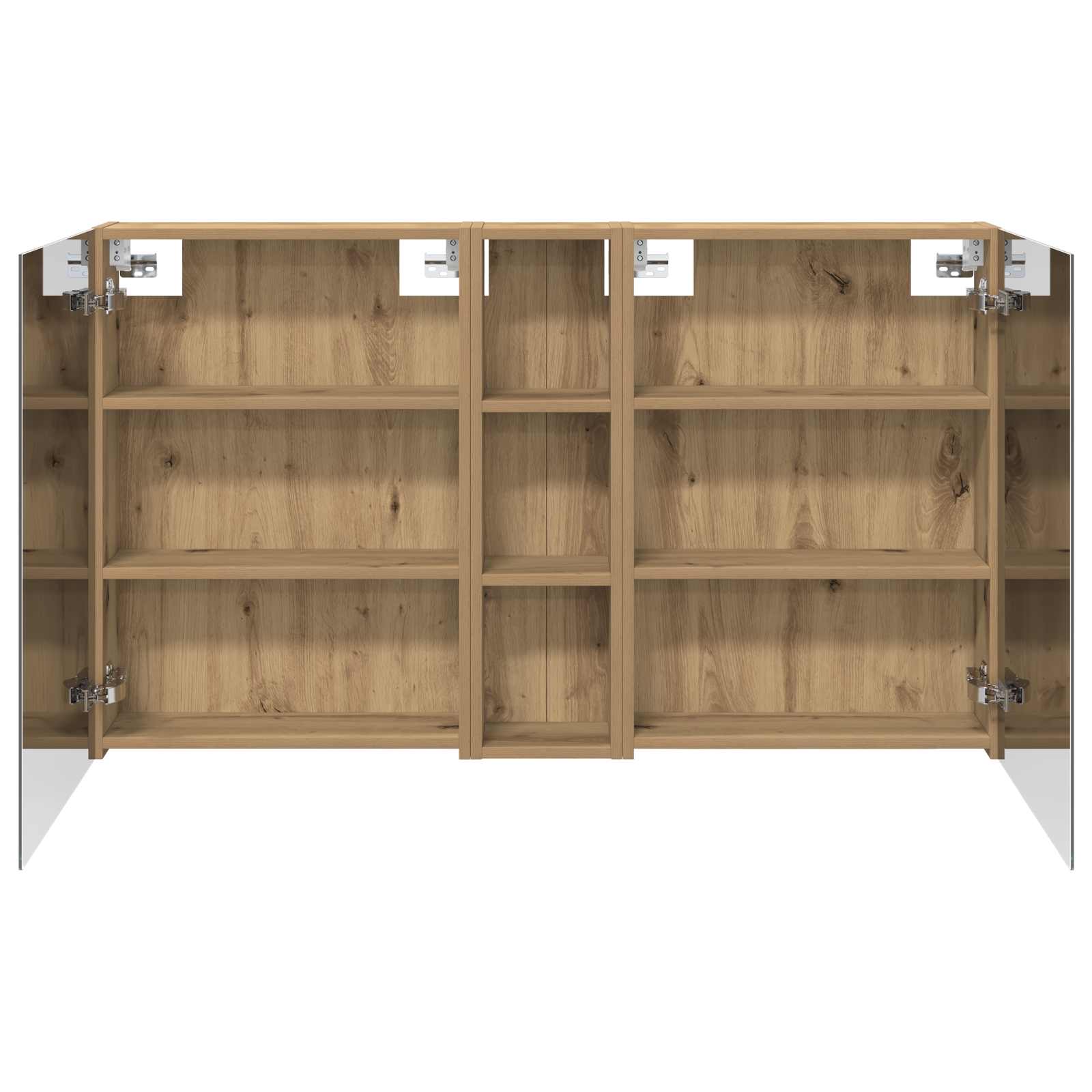 Badezimmerschrank-Set 3 pcs 120 x 14,5 x 70 cm Holzwerkstoff