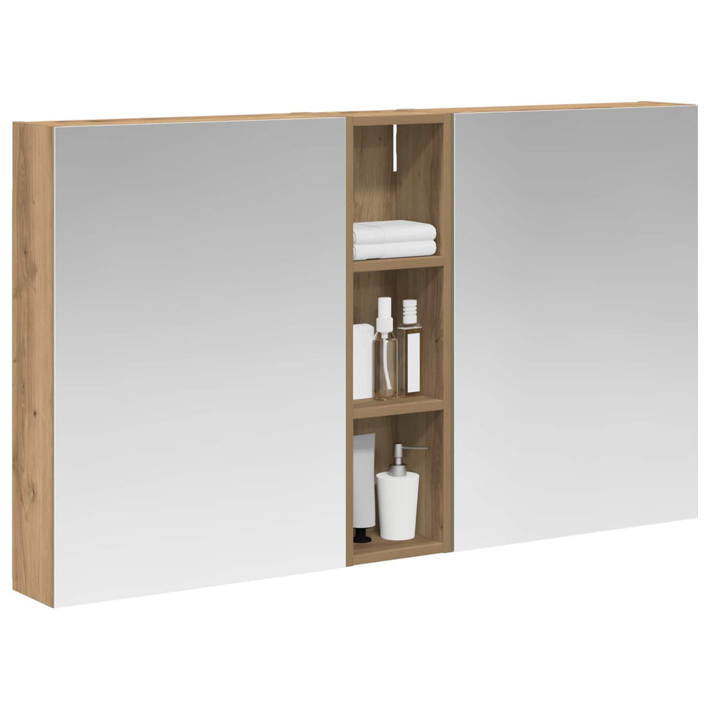 Badezimmerschrank-Set 3 pcs 120 x 14,5 x 70 cm Holzwerkstoff