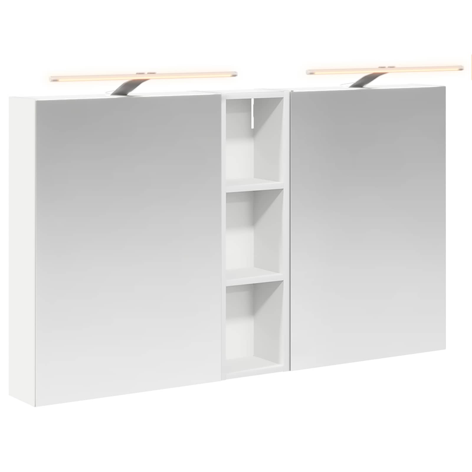 Badezimmerschrank-Set 3 pcs 120 x 14,5 x 70 cm Holzwerkstoff