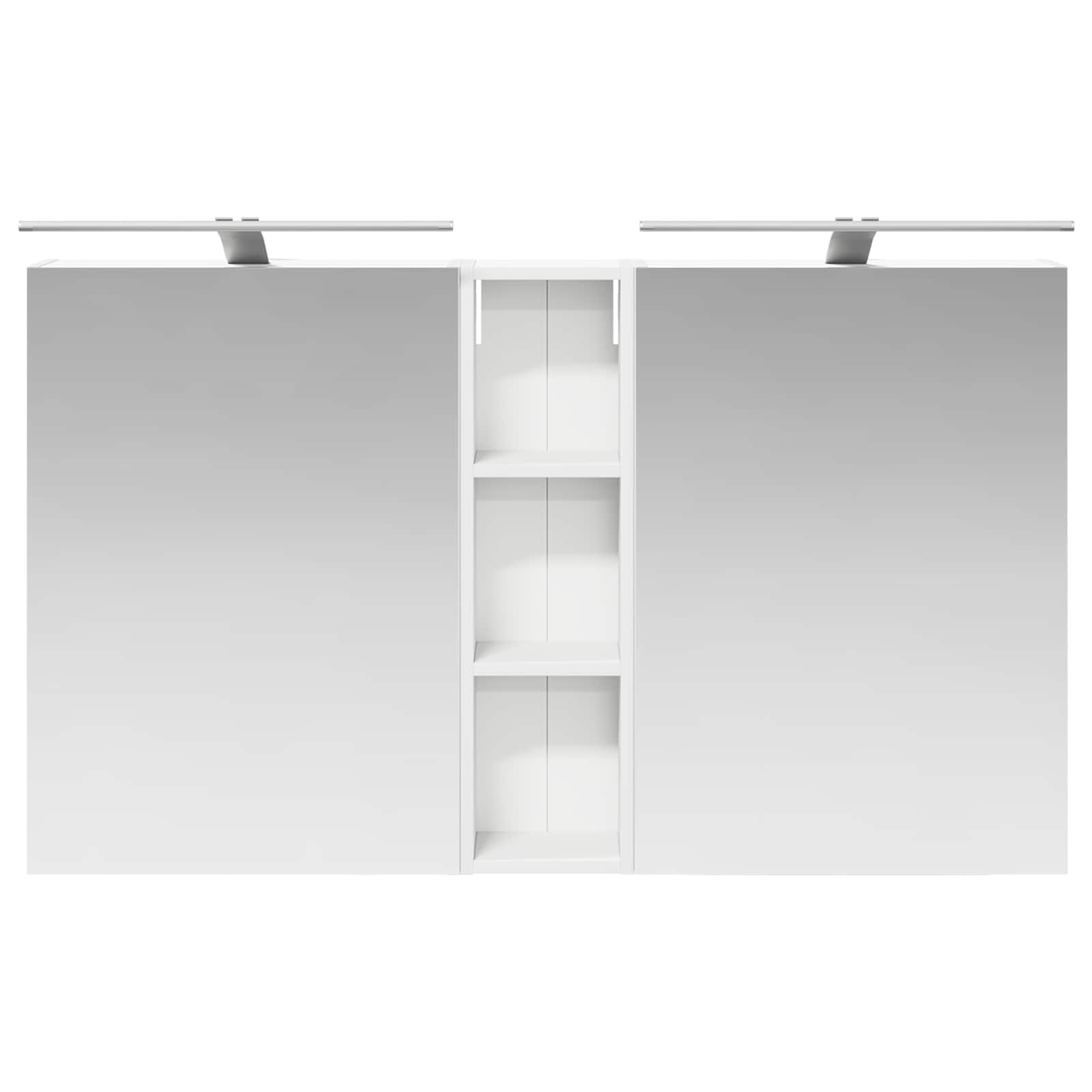 Badezimmerschrank-Set 3 pcs 120 x 14,5 x 70 cm Holzwerkstoff