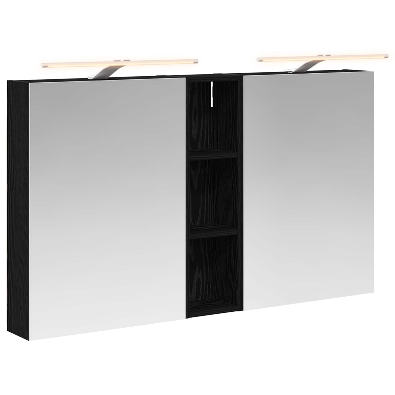 Badezimmerschrank-Set 3 pcs 120 x 14,5 x 70 cm Holzwerkstoff