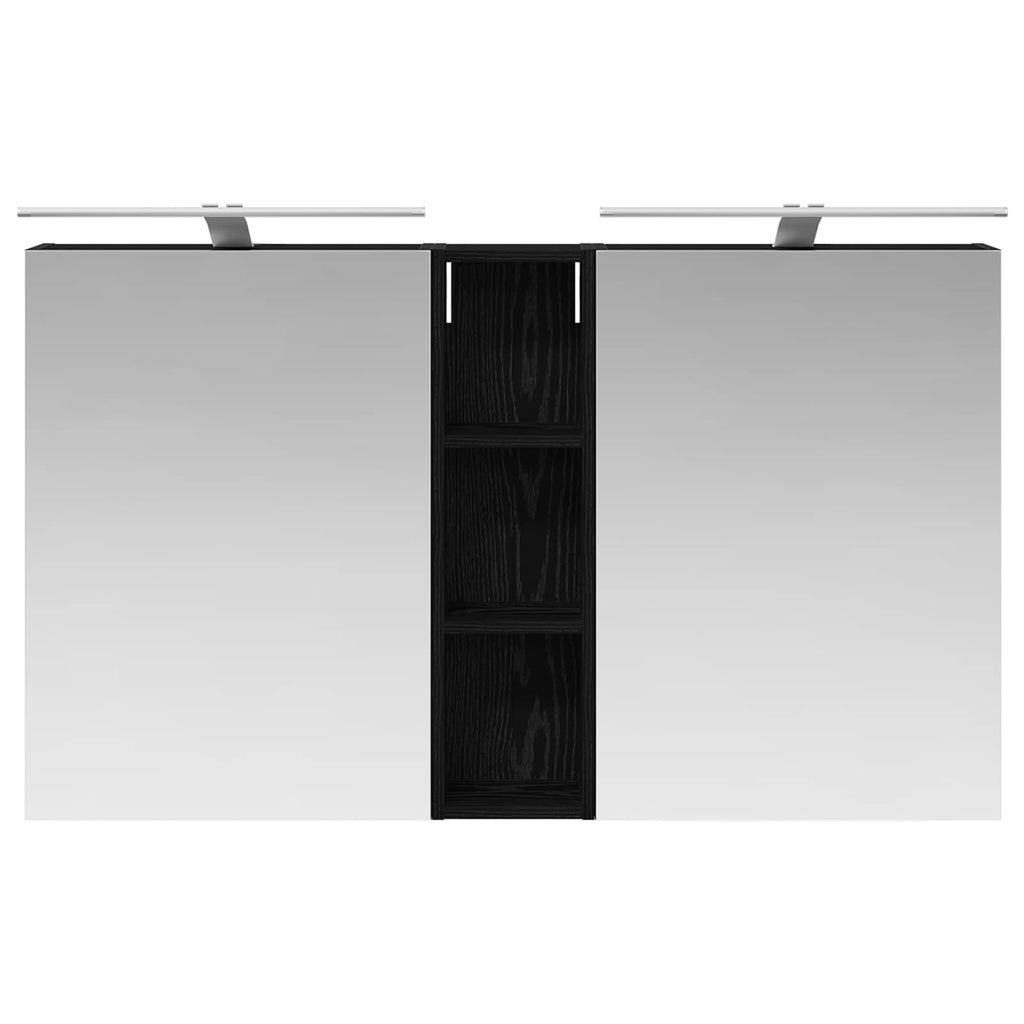 Badezimmerschrank-Set 3 pcs 120 x 14,5 x 70 cm Holzwerkstoff