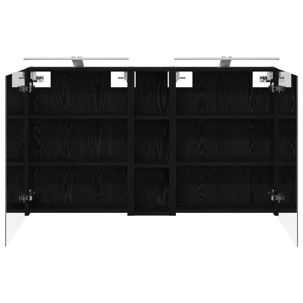 Badezimmerschrank-Set 3 pcs 120 x 14,5 x 70 cm Holzwerkstoff