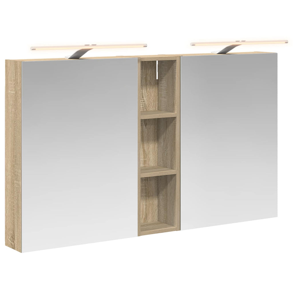 Badezimmerschrank-Set 3 pcs 120 x 14,5 x 70 cm Holzwerkstoff
