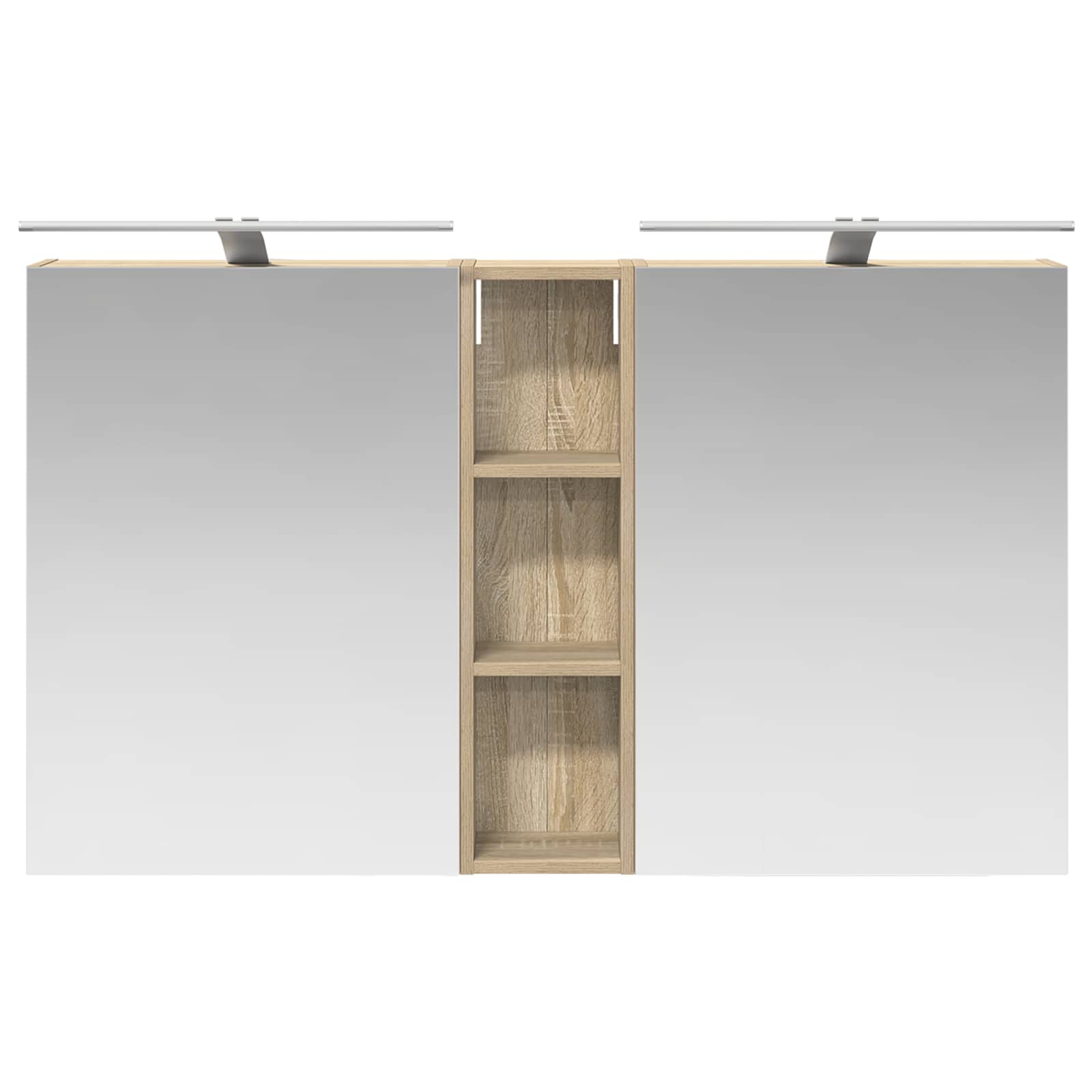 Badezimmerschrank-Set 3 pcs 120 x 14,5 x 70 cm Holzwerkstoff