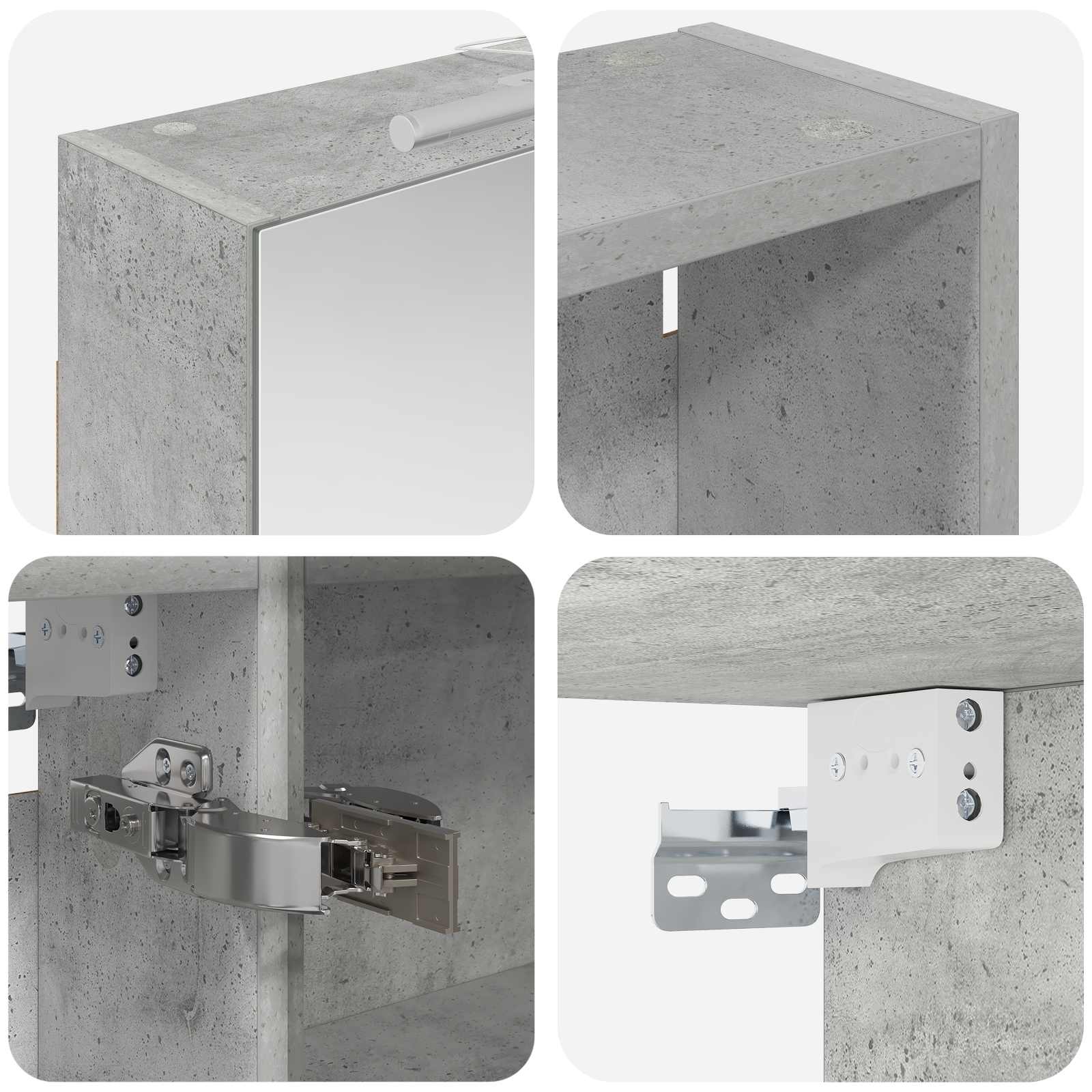 Badezimmerschrank-Set 3 pcs 120 x 14,5 x 70 cm Holzwerkstoff