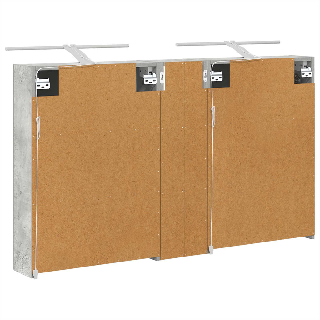 Badezimmerschrank-Set 3 pcs 120 x 14,5 x 70 cm Holzwerkstoff