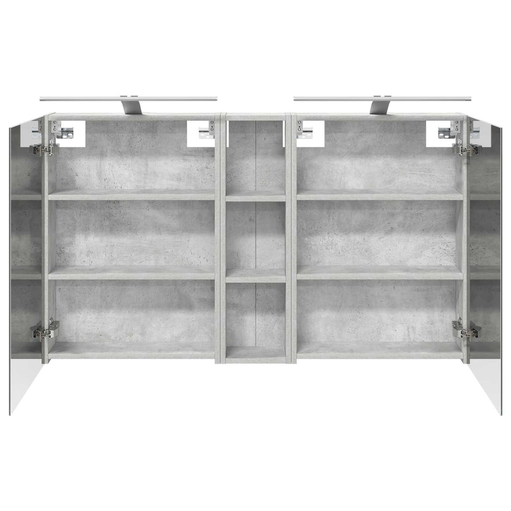 Badezimmerschrank-Set 3 pcs 120 x 14,5 x 70 cm Holzwerkstoff