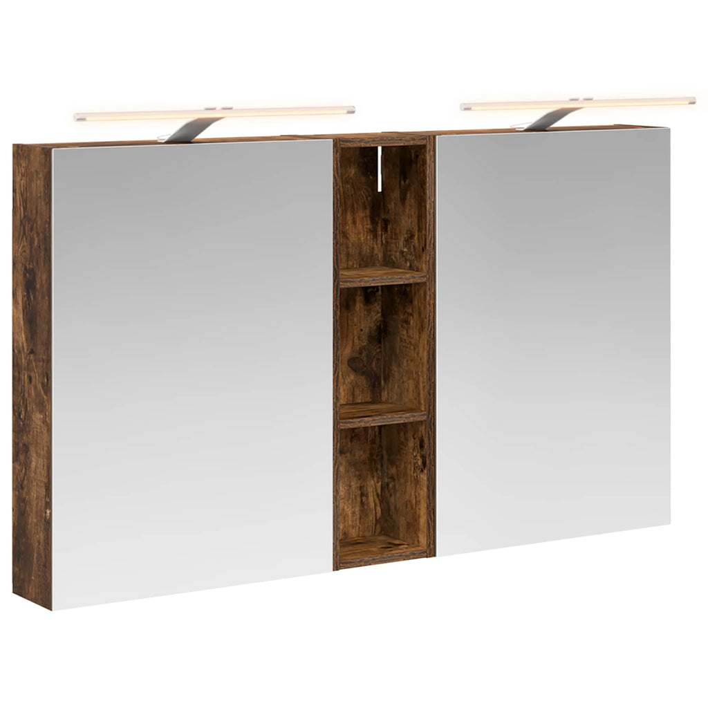 Badezimmerschrank-Set 3 pcs 120 x 14,5 x 70 cm Holzwerkstoff