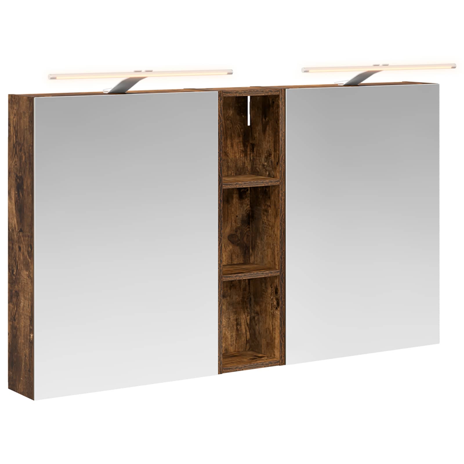 Badezimmerschrank-Set 3 pcs 120 x 14,5 x 70 cm Holzwerkstoff