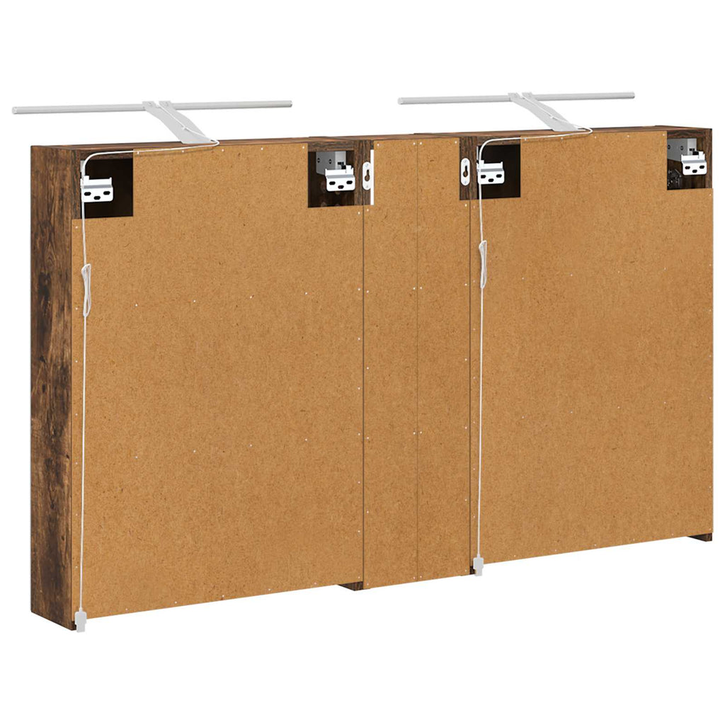 Badezimmerschrank-Set 3 pcs 120 x 14,5 x 70 cm Holzwerkstoff