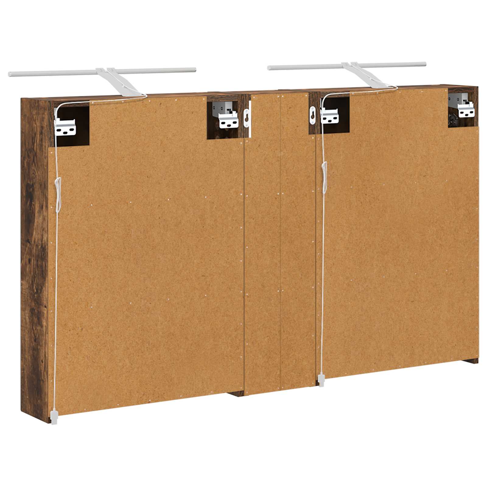 Badezimmerschrank-Set 3 pcs 120 x 14,5 x 70 cm Holzwerkstoff