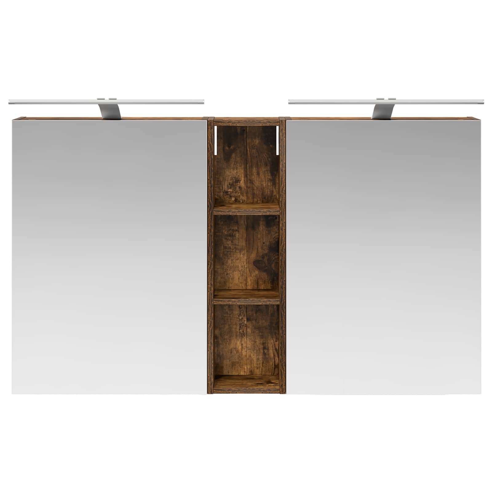 Badezimmerschrank-Set 3 pcs 120 x 14,5 x 70 cm Holzwerkstoff