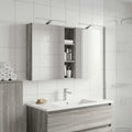 Badezimmerschrank-Set 3 pcs 120 x 14,5 x 70 cm Holzwerkstoff