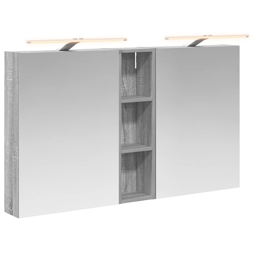 Badezimmerschrank-Set 3 pcs 120 x 14,5 x 70 cm Holzwerkstoff
