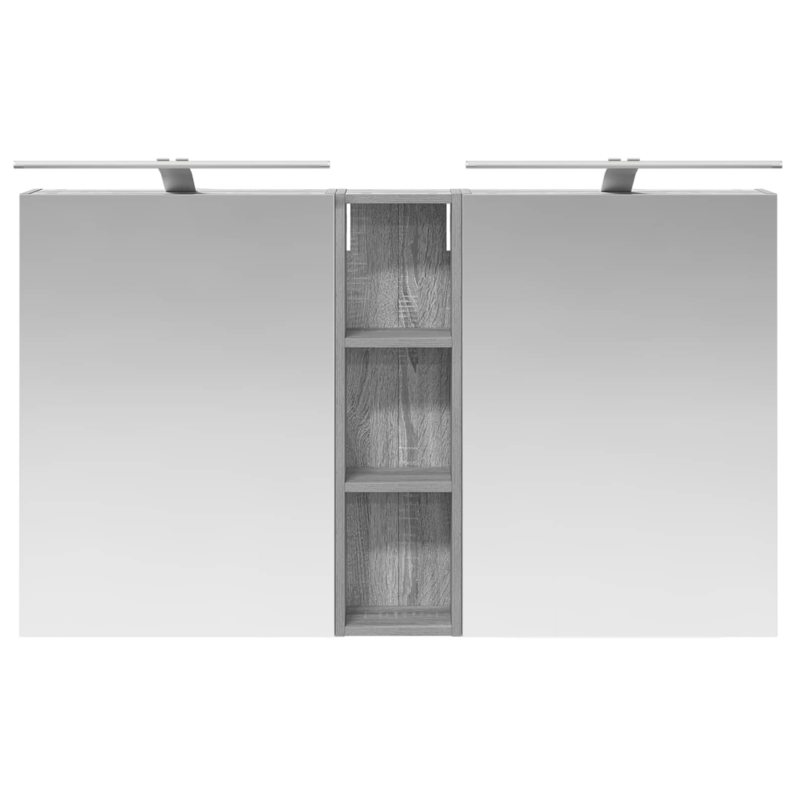 Badezimmerschrank-Set 3 pcs 120 x 14,5 x 70 cm Holzwerkstoff
