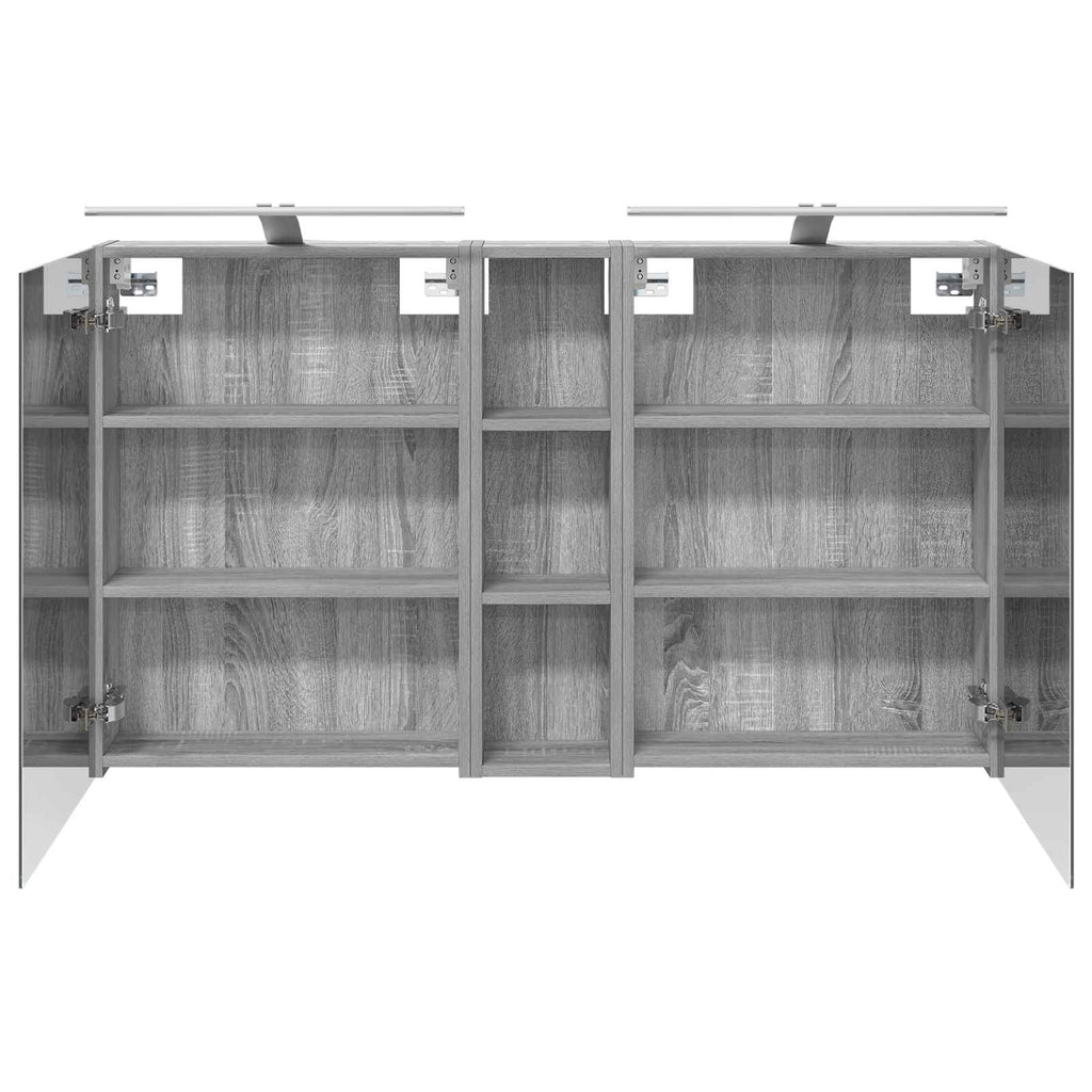 Badezimmerschrank-Set 3 pcs 120 x 14,5 x 70 cm Holzwerkstoff