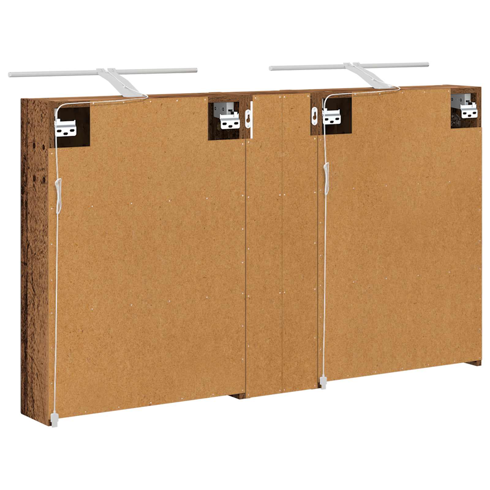 Badezimmerschrank-Set 3 pcs 120 x 14,5 x 70 cm Holzwerkstoff