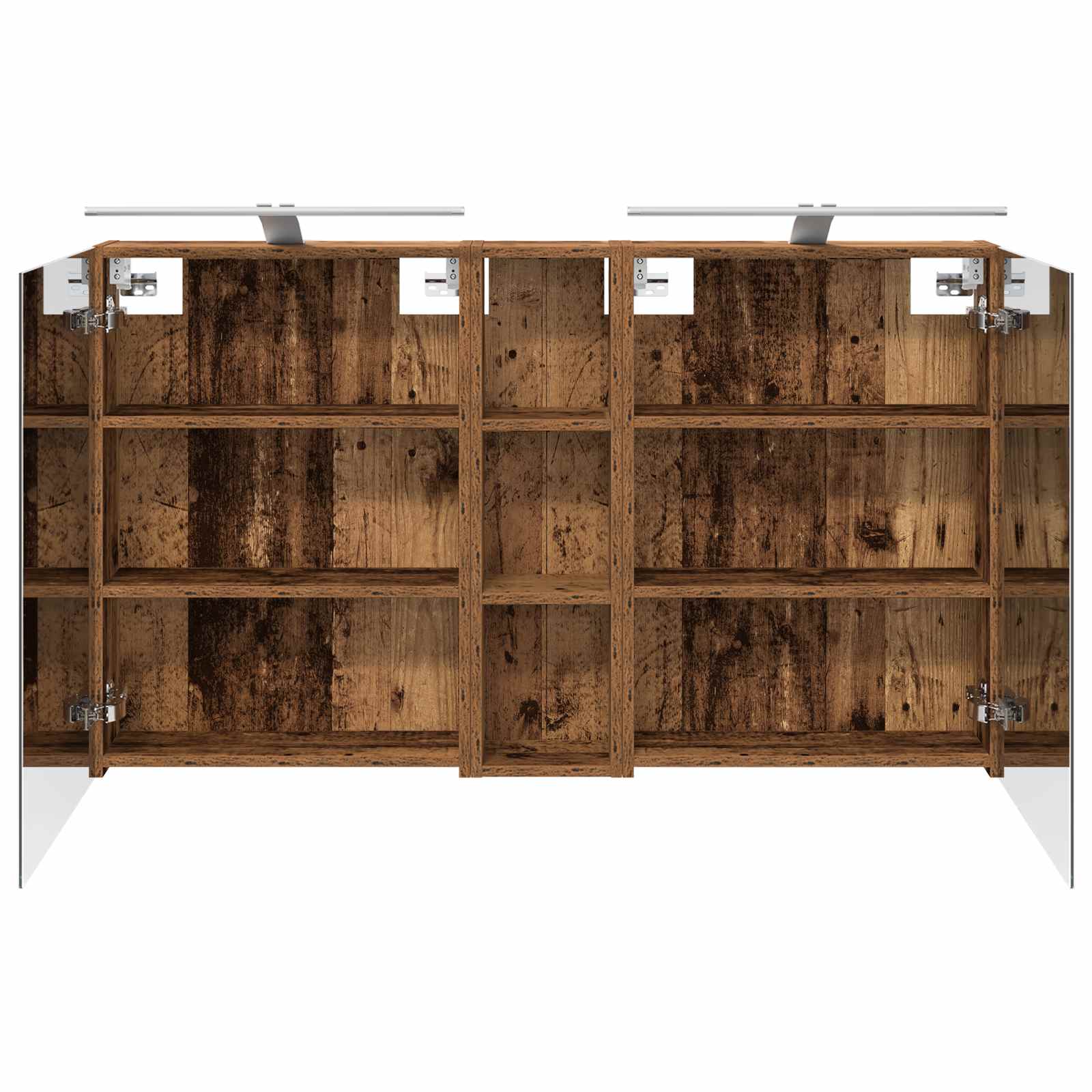 Badezimmerschrank-Set 3 pcs 120 x 14,5 x 70 cm Holzwerkstoff