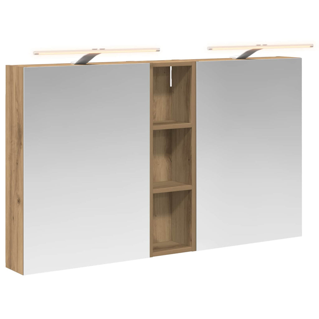 Badezimmerschrank-Set 3 pcs 120 x 14,5 x 70 cm Holzwerkstoff