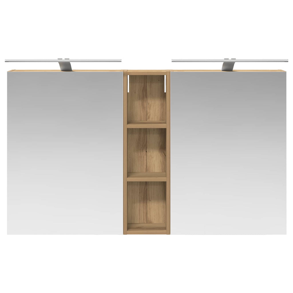 Badezimmerschrank-Set 3 pcs 120 x 14,5 x 70 cm Holzwerkstoff