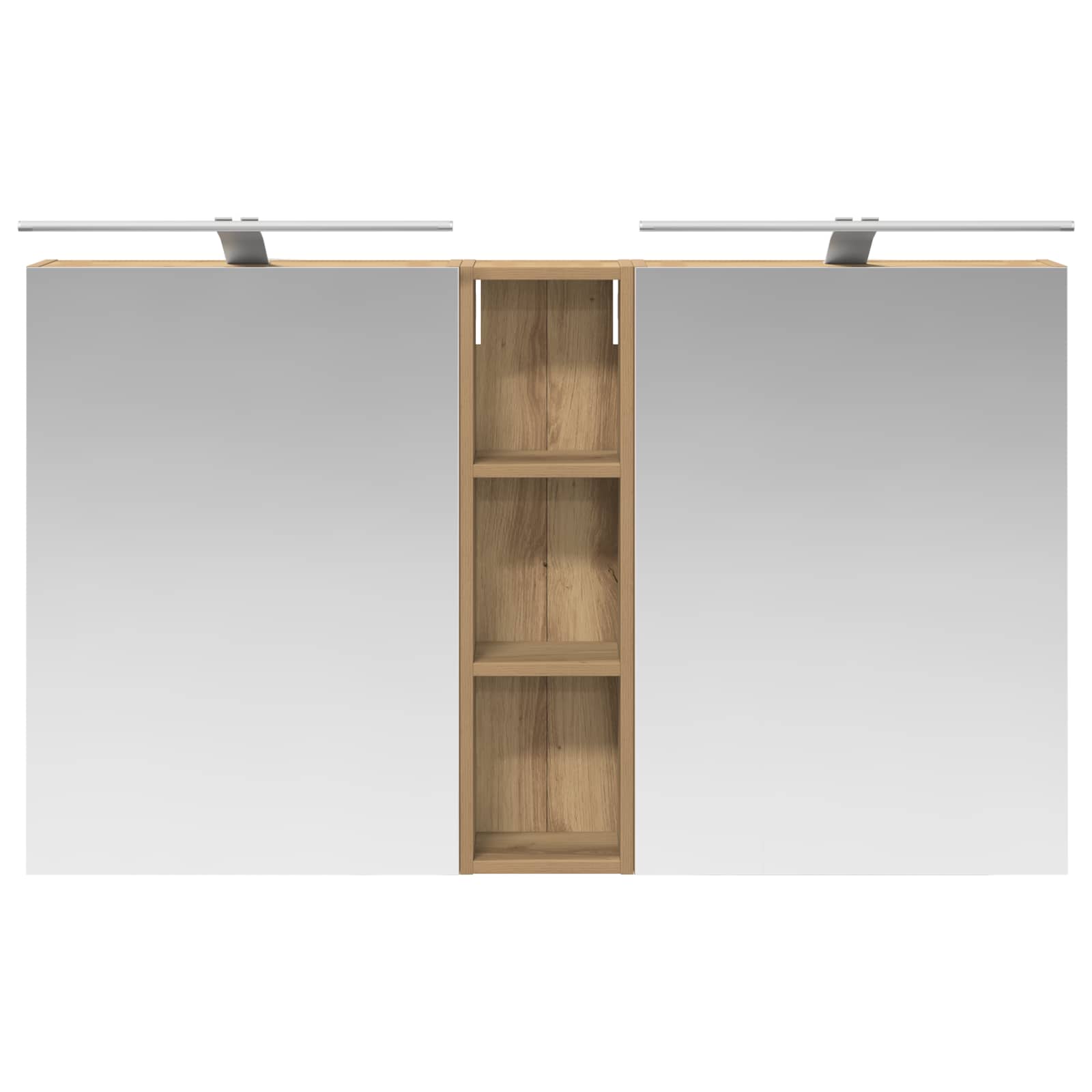 Badezimmerschrank-Set 3 pcs 120 x 14,5 x 70 cm Holzwerkstoff